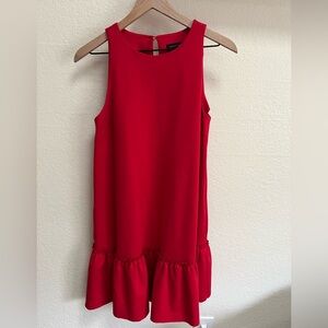 Banana Republic Red Ruffled Dress